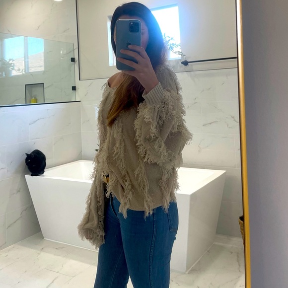 Chaser Slinky Fringe Pullover Sweater - Picture 12 of 12